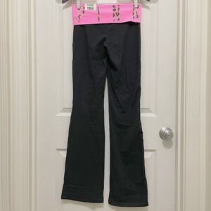 Victorias Secret PINK Yoga Foldover Pants Bootcut Flare Leopard Waist NWT Y2K XS